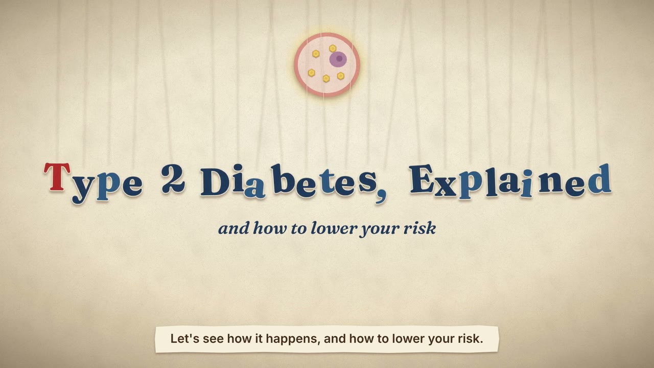 Still from the animated video Type 2 Diabetes, Explained